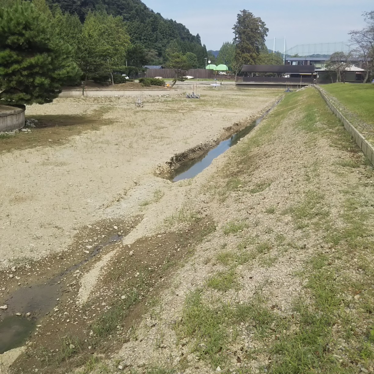 秋川湖の湖底⑦　駐車場側