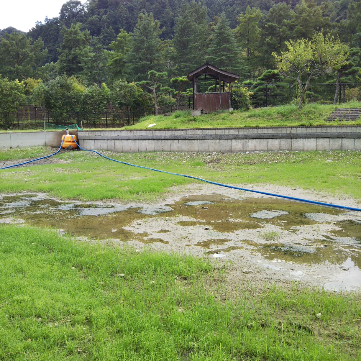 秋川湖の状況　9/27