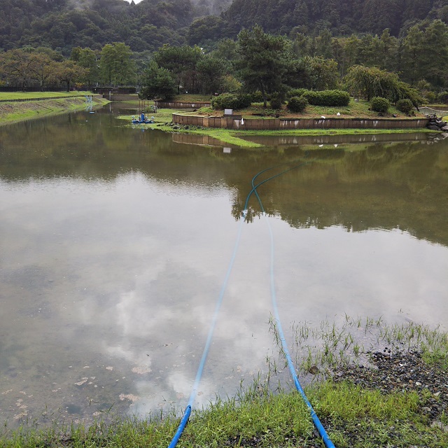 秋川湖の状況　9/19