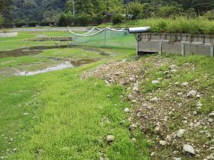 秋川湖に状況　9/25