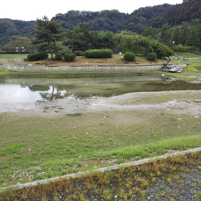 秋川湖の状況　9/14