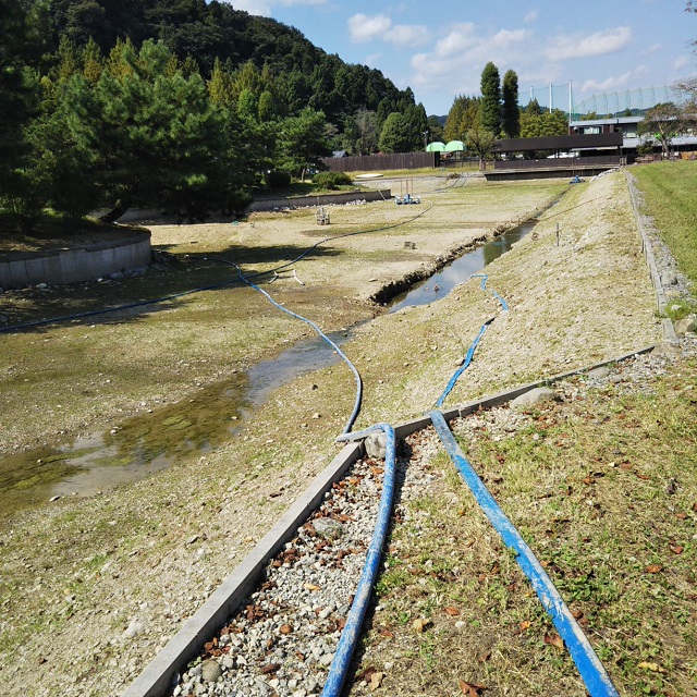 秋川湖の状況　10/1